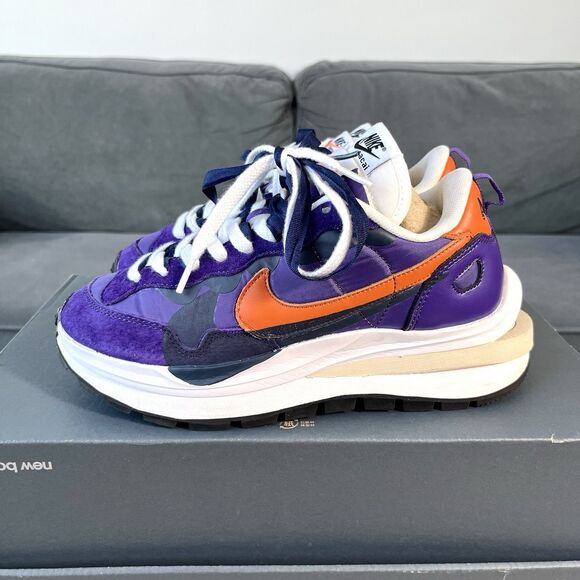 Nike VaporWaffle Sacai Dark Iris DD1875-500 Casual Shoes Women’s Sz 8 WORN TWICE - Picture 1 of 11